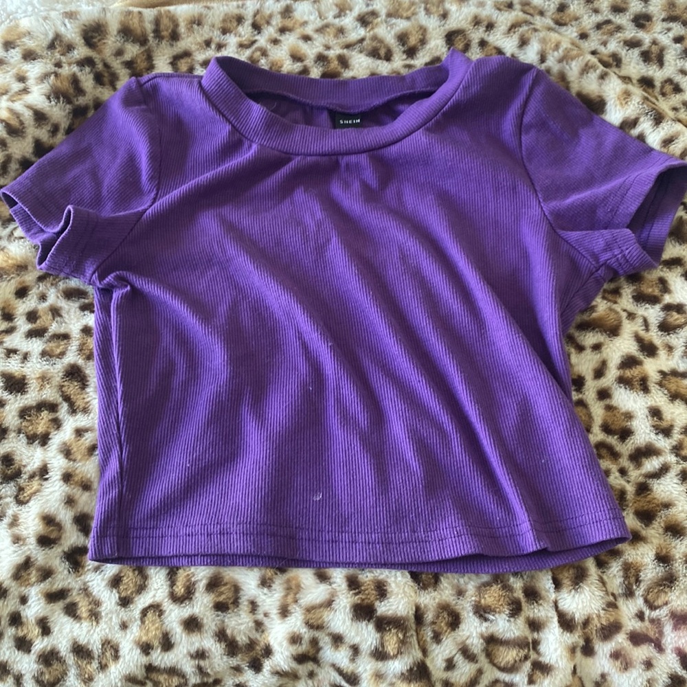 Shein purple crop top 💕 size S